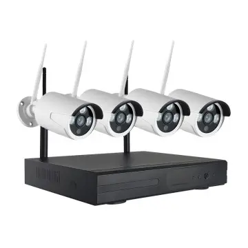 4-Camera WIFI Security Kit with Remot...